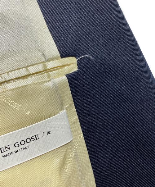 GOLDEN GOOSE（ゴールデングース）GOLDEN GOOSE (ゴールデングース) ヴァージンウールギャバディンブレザー ネイビー サイズ:48の古着・服飾アイテム