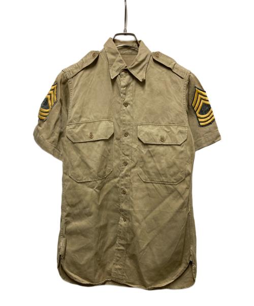 USED（ユーズド）USED (ユーズド) コットンワークシャツ ベージュ サイズ:14の古着・服飾アイテム