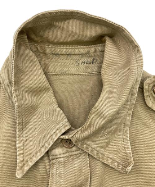 USED（ユーズド）USED (ユーズド) コットンワークシャツ ベージュ サイズ:14の古着・服飾アイテム