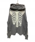 SAINT MICHAELセントマイケル）の古着「BONE HOODIE」｜グレー