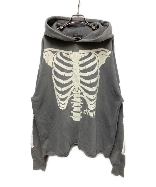 SAINT MICHAEL（セントマイケル）SAINT MICHAEL (セントマイケル) BONE HOODIE グレー サイズ:XLの古着・服飾アイテム