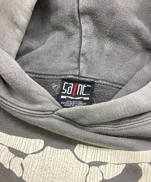 SAINT MICHAEL（セントマイケル）SAINT MICHAEL (セントマイケル) BONE HOODIE グレー サイズ:XLの古着・服飾アイテム
