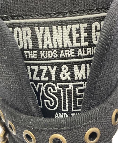 Hysteric Glamour（ヒステリックグラマー）Hysteric Glamour (ヒステリックグラマー) EYELET BELT コンバットスニーカー ブラック サイズ:25cmの古着・服飾アイテム