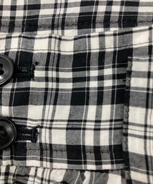 ROBE DE CHAMBRE COMME DES GARCONS（ローブドシャンブル コムデギャルソン）ROBE DE CHAMBRE COMME DES GARCONS (ローブドシャンブル コムデギャルソン) チェックスカート/Plaid skirt ブラック×ホワイト サイズ:－の古着・服飾アイテム