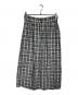 ROBE DE CHAMBRE COMME DES GARCONS（ローブドシャンブル コムデギャルソン）の古着「チェックスカート/Plaid skirt」｜ブラック×ホワイト