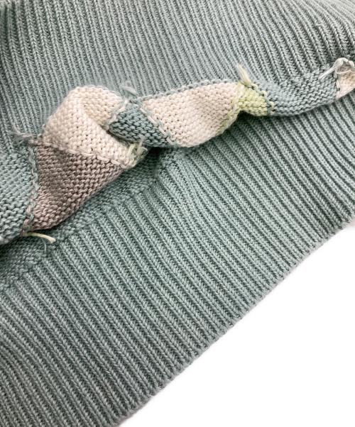 Burberry's REGD（バーバリーズ）Burberry's REGD (バーバリーズ) リネンアーガイルニット グリーン サイズ:Lの古着・服飾アイテム