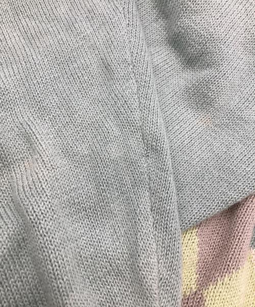 Burberry's REGD（バーバリーズ）Burberry's REGD (バーバリーズ) リネンアーガイルニット グリーン サイズ:Lの古着・服飾アイテム