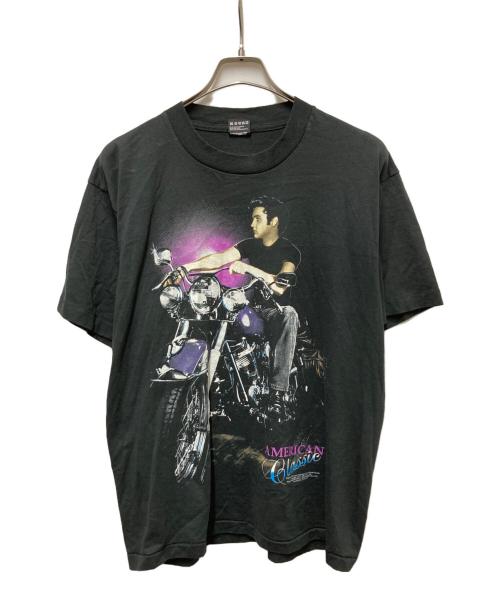 ELVIS PRESLEY（エルビスプレスリー）ELVIS PRESLEY (エルビスプレスリー) 90s AMERICAN ClassicプリントTシャツ ブラック サイズ:Ｌの古着・服飾アイテム