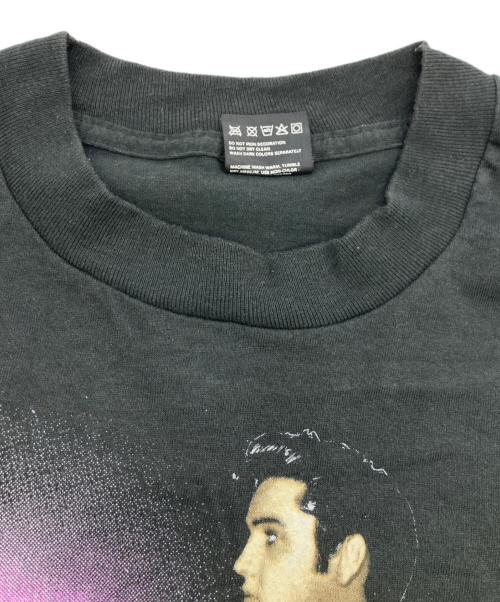 ELVIS PRESLEY（エルビスプレスリー）ELVIS PRESLEY (エルビスプレスリー) 90s AMERICAN ClassicプリントTシャツ ブラック サイズ:Ｌの古着・服飾アイテム
