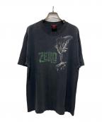 zero skateboardsゼロスケートボード）の古着「00s スカルハンドTシャツ」｜ブラック