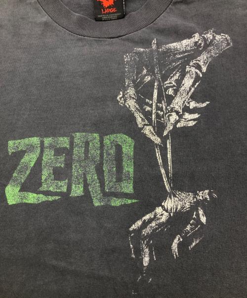 zero skateboards（ゼロスケートボード）zero skateboards (ゼロスケートボード) 00s スカルハンドTシャツ ブラック サイズ:Lの古着・服飾アイテム