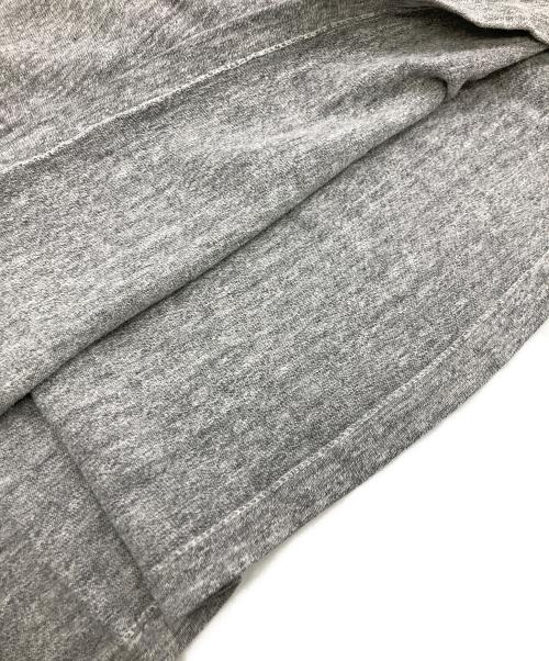 USED（ユーズド）USED (ユーズド) 染み込みカレッジプリントリンガーTシャツ グレー サイズ:不明（実寸サイズ参照）の古着・服飾アイテム
