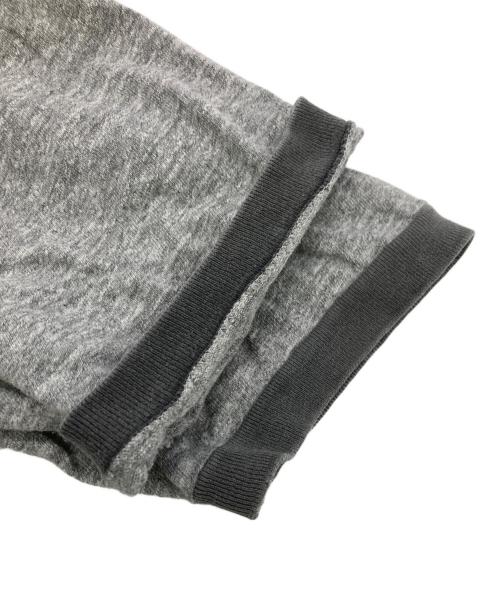 USED（ユーズド）USED (ユーズド) 染み込みカレッジプリントリンガーTシャツ グレー サイズ:不明（実寸サイズ参照）の古着・服飾アイテム