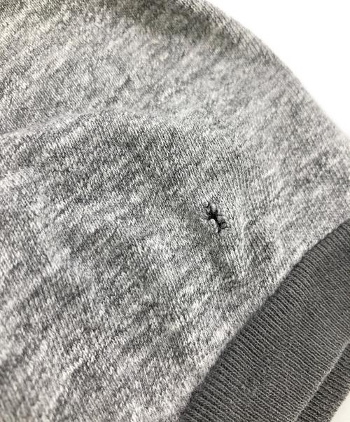 USED（ユーズド）USED (ユーズド) 染み込みカレッジプリントリンガーTシャツ グレー サイズ:不明（実寸サイズ参照）の古着・服飾アイテム