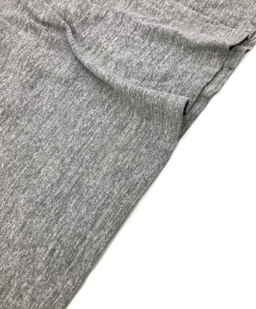 USED（ユーズド）USED (ユーズド) 染み込みカレッジプリントリンガーTシャツ グレー サイズ:不明（実寸サイズ参照）の古着・服飾アイテム