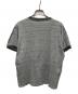 USED (ユーズド) 染み込みカレッジプリントリンガーTシャツ グレー サイズ:不明（実寸サイズ参照）：5000円