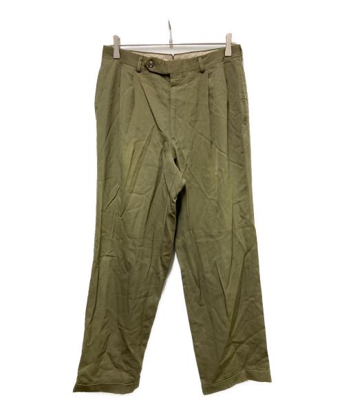 corbin（コービン）corbin (コービン) 2タックスラックス グリーン サイズ:-の古着・服飾アイテム