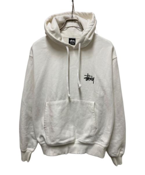 stussy（ステューシー）stussy (ステューシー) Basic Stüssy Hoodie ホワイト サイズ:Sの古着・服飾アイテム