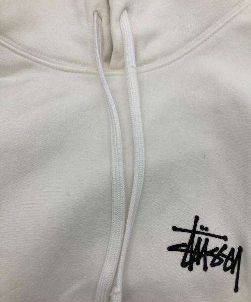 stussy（ステューシー）stussy (ステューシー) Basic Stüssy Hoodie ホワイト サイズ:Sの古着・服飾アイテム