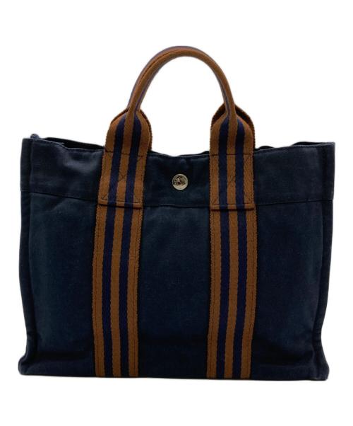 HERMES（エルメス）HERMES (エルメス) フールトゥPM トートバッグ ネイビー サイズ:Free(実寸参照）の古着・服飾アイテム
