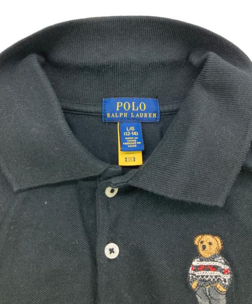 POLO RALPH LAUREN（ポロ・ラルフローレン）POLO RALPH LAUREN (ポロ・ラルフローレン) ポロベアーポロシャツ ブラック サイズ:L/Gの古着・服飾アイテム