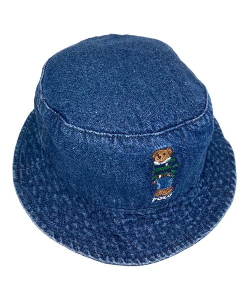 POLO RALPH LAUREN（ポロ・ラルフローレン）POLO RALPH LAUREN (ポロ・ラルフローレン) ポロベアーバケットハット インディゴ サイズ:Freeの古着・服飾アイテム