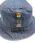 中古・古着 POLO RALPH LAUREN (ポロ・ラルフローレン) ポロベアーバケットハット インディゴ サイズ:Free：5000円
