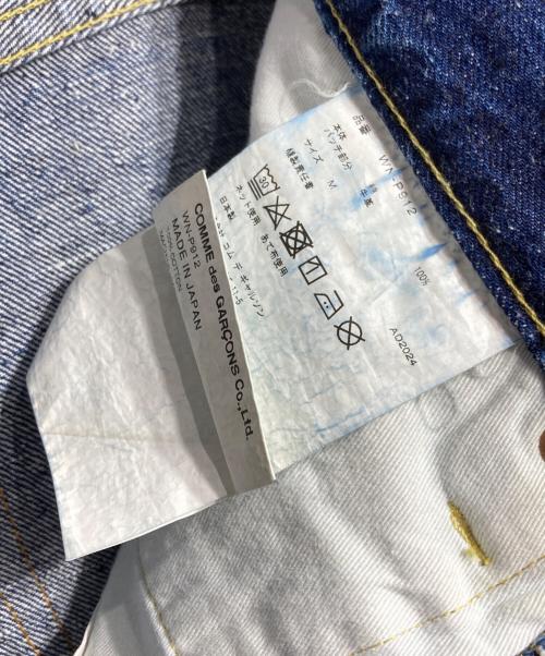 eYe COMME des GARCONS JUNYAWATANABE MAN（アイ コム デ ギャルソン ジュンヤ ワタナベ マン）eYe COMME des GARCONS JUNYAWATANABE MAN New Manual (ニュー・マニュアル) 綿セルヴィッチデニム製品加工デニムパンツ/Distressed denim pants インディゴ サイズ:Mの古着・服飾アイテム