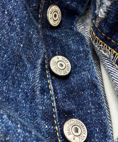 eYe COMME des GARCONS JUNYAWATANABE MAN（アイ コム デ ギャルソン ジュンヤ ワタナベ マン）eYe COMME des GARCONS JUNYAWATANABE MAN New Manual (ニュー・マニュアル) 綿セルヴィッチデニム製品加工デニムパンツ/Distressed denim pants インディゴ サイズ:Mの古着・服飾アイテム