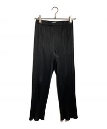 PLEATS PLEASE（プリーツプリーズ）の古着「BASICS プリーツパンツ/Pleated pants」｜ブラック