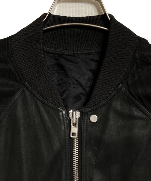 RICK OWENS（リックオウエンス）RICK OWENS (リックオウエンス) Cropped Flight Bomber Jacket/クロップド フライトボンバージャケット ブラック サイズ:Sの古着・服飾アイテム