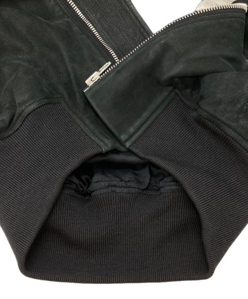 RICK OWENS（リックオウエンス）RICK OWENS (リックオウエンス) Cropped Flight Bomber Jacket/クロップド フライトボンバージャケット ブラック サイズ:Sの古着・服飾アイテム