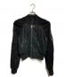 RICK OWENS（リックオウエンス）の古着「Cropped Flight Bomber Jacket/クロップド フライトボンバージャケット」｜ブラック
