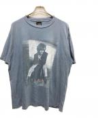 tina turnerティナ・ターナー）の古着「00s TWENTY FOUR SEVEN プリントTシャツ」｜ブルー