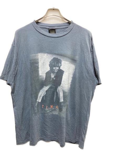 tina turner（ティナ・ターナー）Tina Turner (ティナ・ターナー) 00s TWENTY FOUR SEVEN プリントTシャツ ブルー サイズ:不明の古着・服飾アイテム