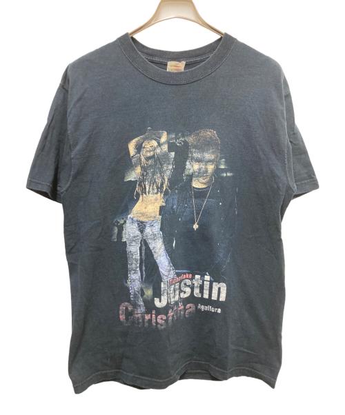 FRUIT OF THE LOOM（フルーツオブザルーム）FRUIT OF THE LOOM (フルーツオブザルーム) justified and stripped tour Tシャツ ブラック サイズ:Mの古着・服飾アイテム