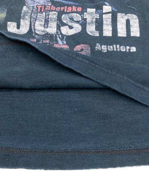 FRUIT OF THE LOOM（フルーツオブザルーム）FRUIT OF THE LOOM (フルーツオブザルーム) justified and stripped tour Tシャツ ブラック サイズ:Mの古着・服飾アイテム
