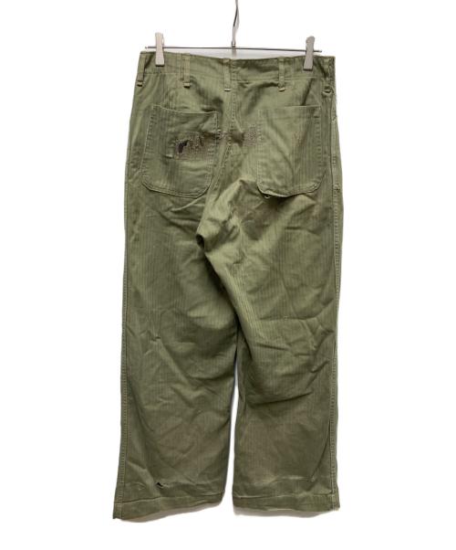 USMC（ユーエスエムシー）USMC (ユーエスエムシー) 40s P-41 HBT TROUSER カーキ サイズ:不明(実寸参照）の古着・服飾アイテム