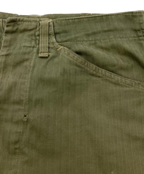 USMC（ユーエスエムシー）USMC (ユーエスエムシー) 40s P-41 HBT TROUSER カーキ サイズ:不明(実寸参照）の古着・服飾アイテム