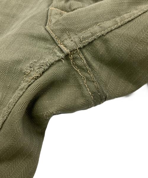 USMC（ユーエスエムシー）USMC (ユーエスエムシー) 40s P-41 HBT TROUSER カーキ サイズ:不明(実寸参照）の古着・服飾アイテム