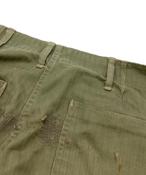 USMC（ユーエスエムシー）USMC (ユーエスエムシー) 40s P-41 HBT TROUSER カーキ サイズ:不明(実寸参照）の古着・服飾アイテム