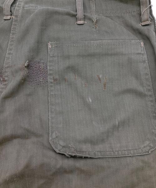 USMC（ユーエスエムシー）USMC (ユーエスエムシー) 40s P-41 HBT TROUSER カーキ サイズ:不明(実寸参照）の古着・服飾アイテム