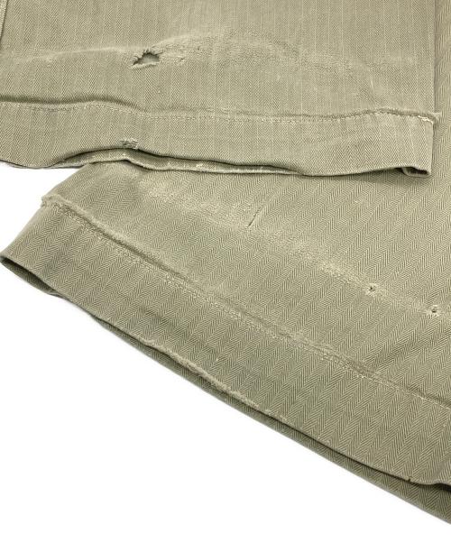 USMC（ユーエスエムシー）USMC (ユーエスエムシー) 40s P-41 HBT TROUSER カーキ サイズ:不明(実寸参照）の古着・服飾アイテム