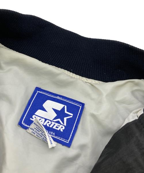STARTER（スターター）STARTER (スターター) 90S ナイロンスタジャン ブラック サイズ:Lの古着・服飾アイテム