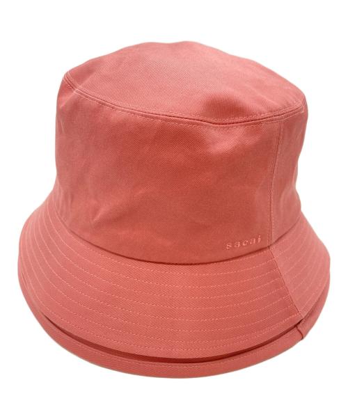 sacai（サカイ）sacai (サカイ) レイヤードバケットハット/Layered bucket hat ピンクの古着・服飾アイテム