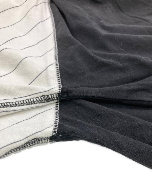 stussy（ステューシー）stussy (ステューシー) 00sヘンリーネックベースボールカットソー ホワイト×ブラック サイズ:SIZE XLの古着・服飾アイテム