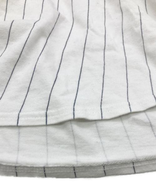 stussy（ステューシー）stussy (ステューシー) 00sヘンリーネックベースボールカットソー ホワイト×ブラック サイズ:SIZE XLの古着・服飾アイテム
