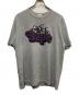 BAPE BY A BATHING APE（ベイプバイアベイシングエイプ）の古着「PURPLE LOGO GRAHICS TEE」｜グレー