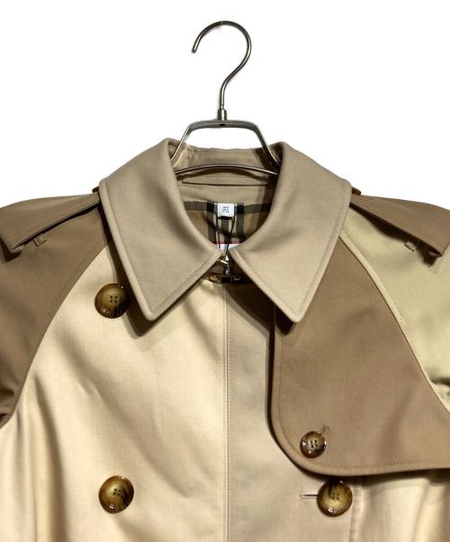 BURBERRY（バーバリー）BURBERRY (バーバリー) コットンギャバジンパッチワークトレンチコート ベージュ サイズ:34 未使用品の古着・服飾アイテム