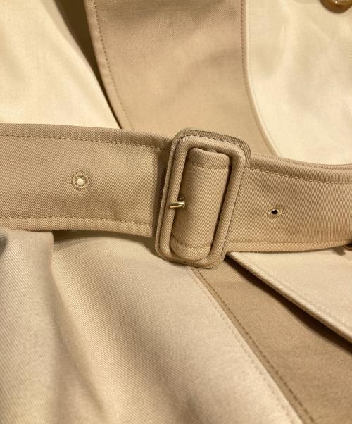 BURBERRY（バーバリー）BURBERRY (バーバリー) コットンギャバジンパッチワークトレンチコート ベージュ サイズ:34 未使用品の古着・服飾アイテム